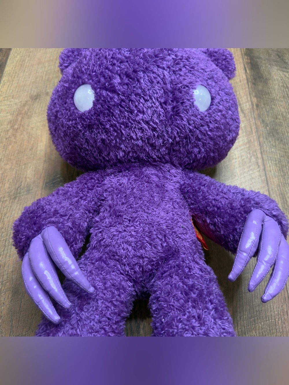 Chax-GP Gloomy Bear  Purple Plush Glow In The Dark Eyes Mori Chack 18 Inches